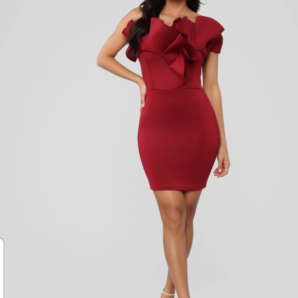 Fashion Nova Dresses & Skirts - NWT 'Seductive Wine Dress'